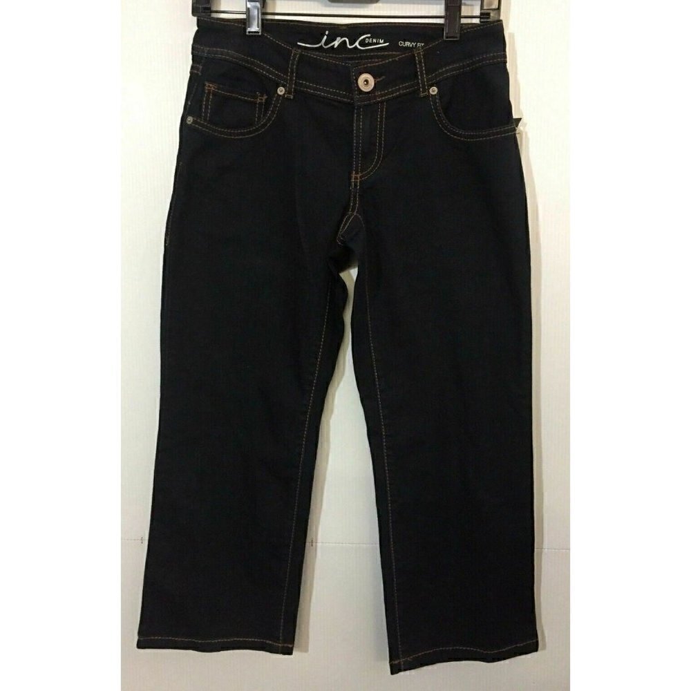 INC International Concepts Womens Indigo Denim Cur